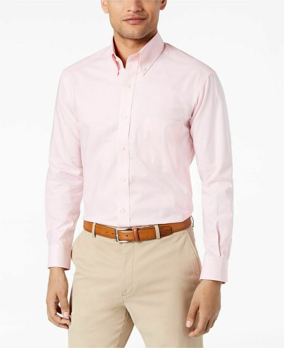 Khaki Pants With Pink Shirt